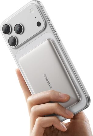 Power Bank Baseus Picogo AM41: Тонкий Magsafe Powerbank, PD 20W, 5000mAh, USB-C, для iPhone 17/16/15/14/13/12 (Titan)