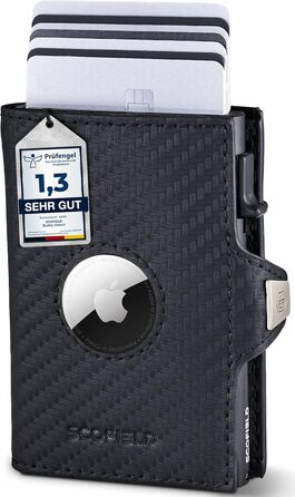 SF SCOFIELD Duality Airtag Wallet with Coin Pocket | Wallet for 8-10 Cards | Men's Wallet with RFID Protection | Slim Wallet | Smart Wallet | Card Holder with Air Tag Compartment | Bifold Wallet