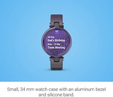 Garmin Lily™ - жіночий смарт-годинник з сенсорним екраном та декорованим корпусом, світло-золотистий колір, ремінець з білої шкіри