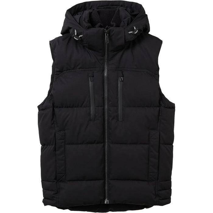 Жилет чоловічий Tom Tailor з капюшоном, утеплений, артикул 1037355 (L, Black)