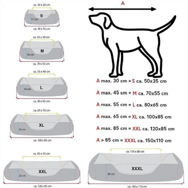 Лягушкове ліжко для собак BedDog LUPI, м'яке ліжко-подушка знімним та пральним чохлом, кошик для собак, лежанка для собак, для маленьких собак, S, чорно-коричневе BLACK-FIELD (чорний/коричневий), 50 x 35 x 17 см