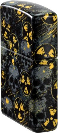 Бензинова запальничка Zippo Nuclear Skulls 540, кольорова, вітростійка, багаторазова, подарункова коробка, оригінал США