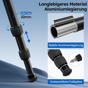 Штатив SIRUI AM-203S: компактний міні-штатив з алюмінію для DSLR, Vlogging, настільний, 15кг, 42см