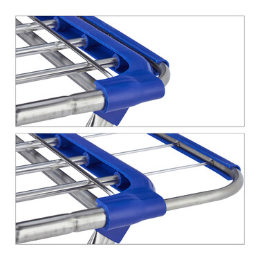 Relaxdays Extendable Clothes Drying Rack made of Stainless Steel