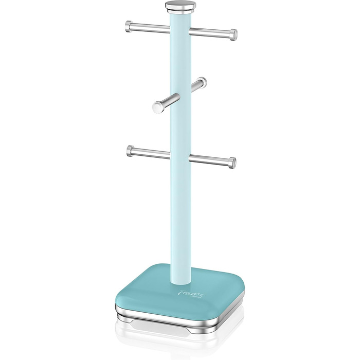 Swan SWKA1030CN Retro Teapot Stand for 6 Cups, Weighted Base, Cream (Peacock)