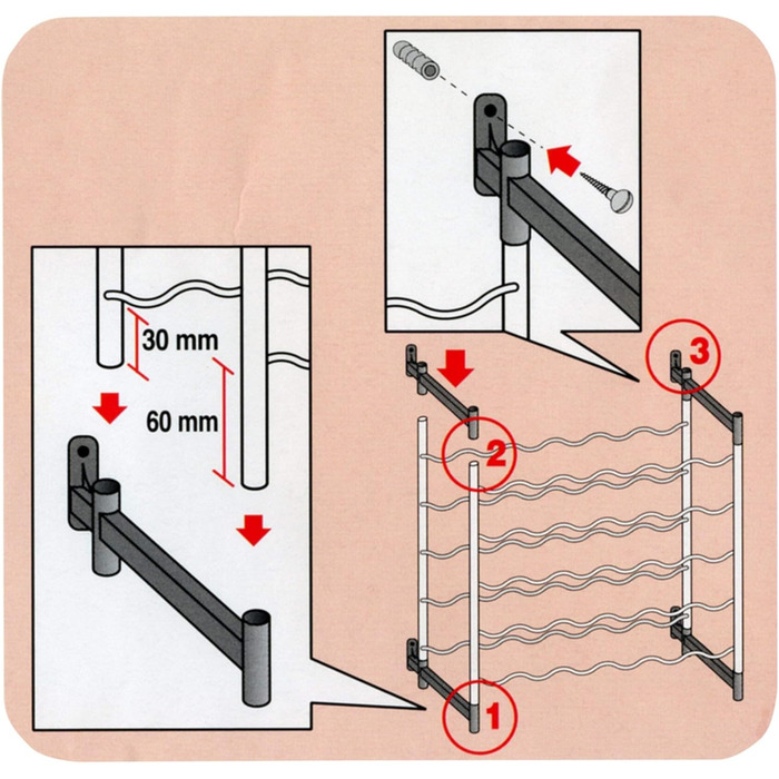 Metaltex Bottle Rack, Metal, Grey, For 72 Bottles (Suitable for 30 Bottles)