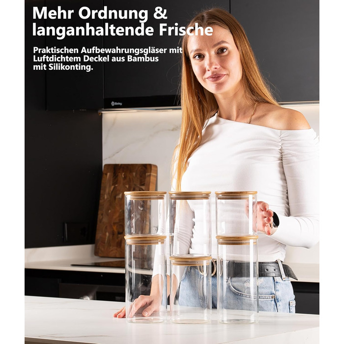 Набір контейнерів для зберігання Deco haus® 2 шт. 1,3 л (з етикетками) - для кави, цукру, борошна, мюслі. Герметичні контейнери для кавових зерен, цукру, борошна та інших продуктів.