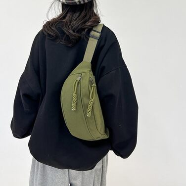 Жіноча поясна сумка з корду, через плече, регульований ремінь, модна, для відпочинку, спорту, зеленого кольору. Чоловіча поясна сумка кросбоді