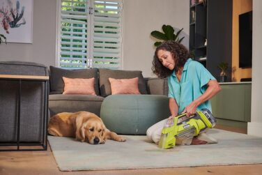 RYOBI 18V ONE+ Акумуляторний Текстильний Очищувач Pro: Потужне Видалення Плям, 2-в-1 Мийна Щітка, Dual-Tank, для Дому та Автомобіля (RDC18-0)