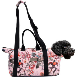 bo&flash Hundetragetasche Portland – Сумка-переноска для собак Portland – для маленьких собак до 7 кг – комфортна та стильна, миється, екологічна (Elodie)
