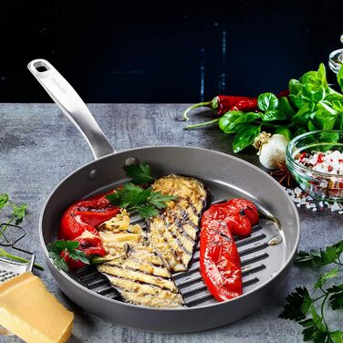 Набір сковорідок GreenPan Chatham: антипригарне покриття, кераміка, 25.4 см та 30.5 см, без PFAS, для плити та духовки, сірий