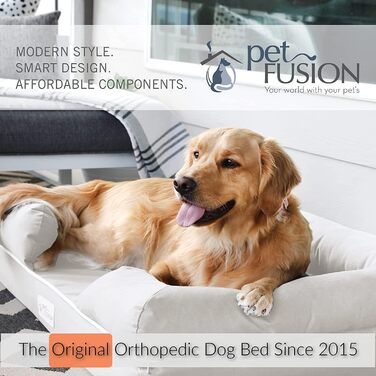 Крізьовий лежак для собак та котів PetFusion Ultimate Memory Foam 2.5