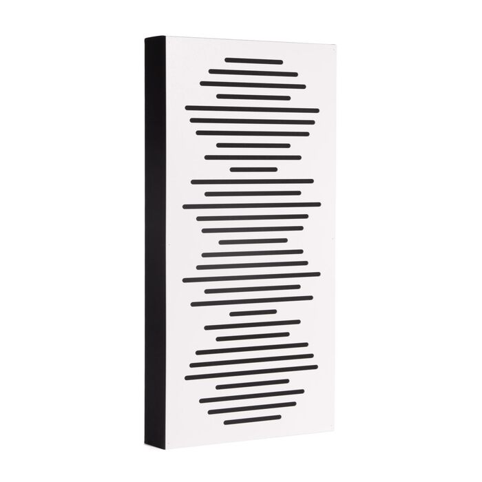 Акустичні панелі Bluetone WaveFuser PRO для звукоізоляції та шумопоглинання, декоративний диффузор для стін у студію, офіс та дім (Білий, 100x50x5 см)