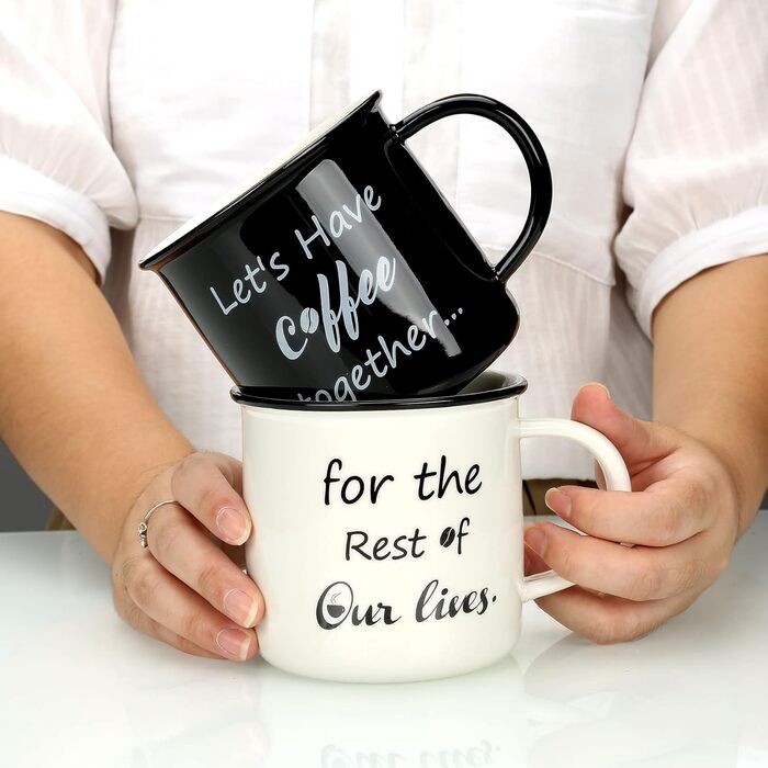 Stylish coffee mugs with 