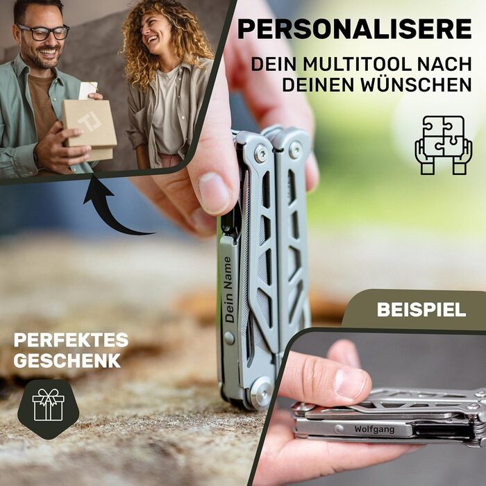 Мультитул преміум-класу Breath F27: 28 функцій, нержавіюча сталь, для кемпінгу та виживання