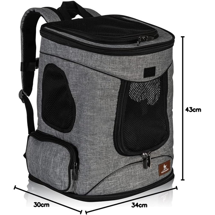 Сумка-рюкзак для собак Knuffelwuff, складана, 34x30x43 см