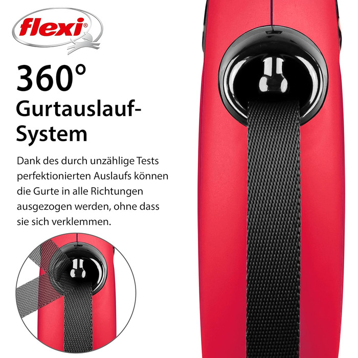 Flexi Classic L рулетка для собак до 50 кг (червона, 5 м)