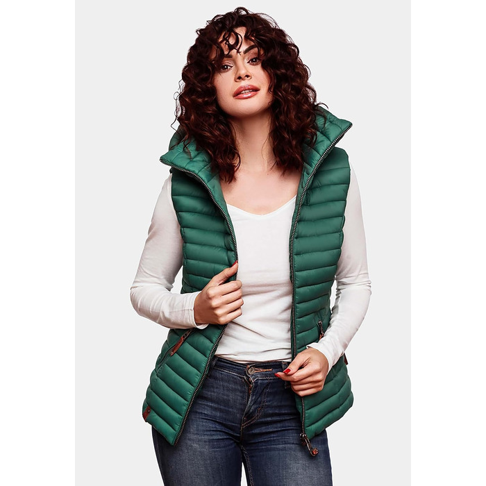 Жіноча перехідна куртка Navahoo Shadaa з капюшоном та стеганою жилеткою, XS-3X (XS, Океанічний зелений)