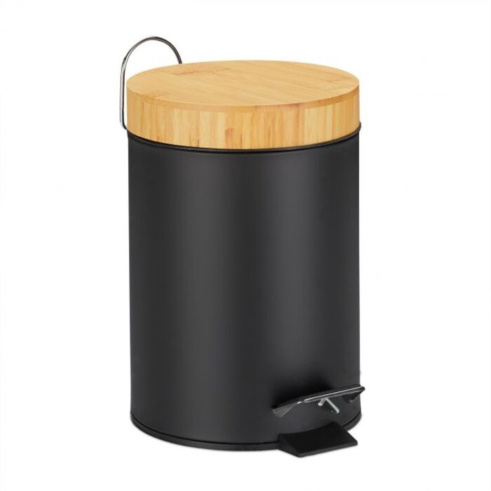 Relaxdays Trash Can Bathroom 3 l