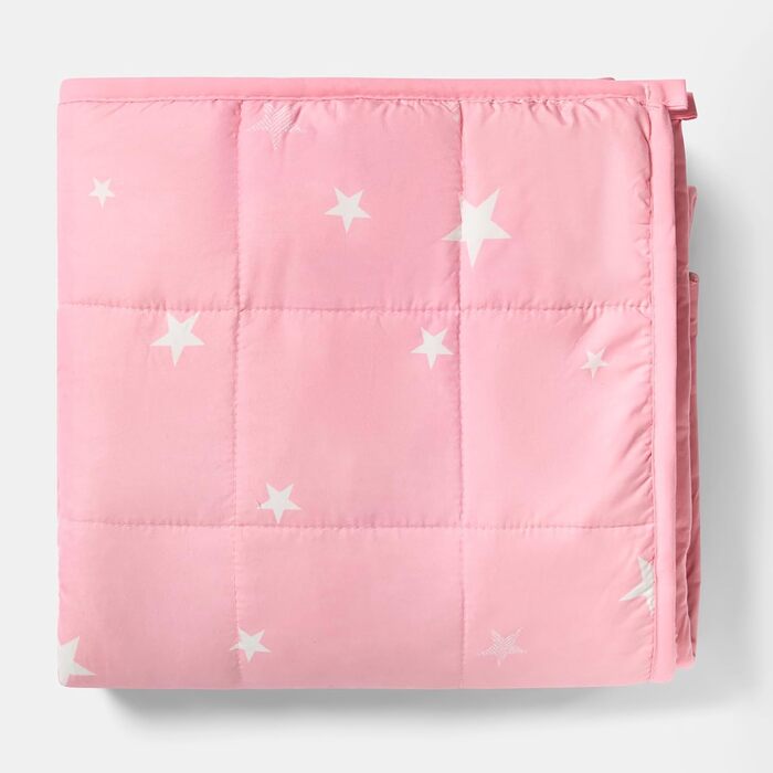 Обважнююча ковдра Dreamscene Star 3кг, 100x150 см, терапевтична ковдра для сну та релаксації (Рожева)