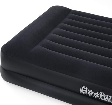 Надувне ліжко Bestway Aeroluxe, чорне, 203 x 152 x 46 см, Double, з вбудованим електронасосом
