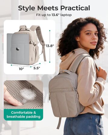 Фоторюкзак Bagsmart для камери та ноутбука 13.6