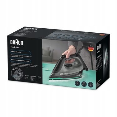 Парова праска Braun TexStyle 5 SI5277GR FreeGlide 3D, 220 г/хв, 2700 Вт