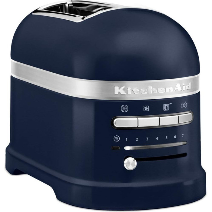 KitchenAid 2-Slice Toaster with Sandwich Wrench | Artisan | Retro Toast Machine | Various Functions and Browning Levels | Ink Blue Ink Blue