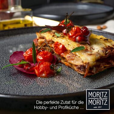 Набір обідніх тарілок Moritz & Moritz SOLID 26 см, 4 шт, кам'яна кераміка, набір посуду для сервірування