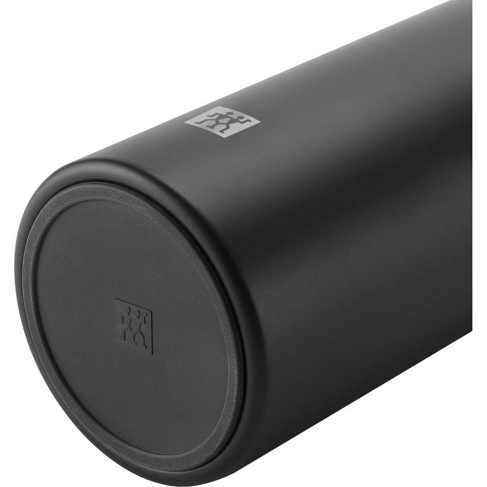ZWILLING Thermo Insulated Flask, Integrated Cup, Thermos, Double-Walled Insulation, 1 L, Height: 28.1 cm, Black, small