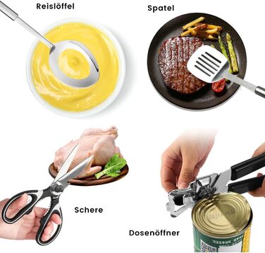 Набір кухонного посуду Berglander 27 предметів: для кемпінгу, пікніків та грилю