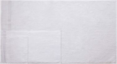Набір махрових рушників American Bath Towels з 100% бавовни, білі, 6 предметів (2 великих банних, 2 для рук, 2 для обличчя), ультрам'які та гігроскопічні