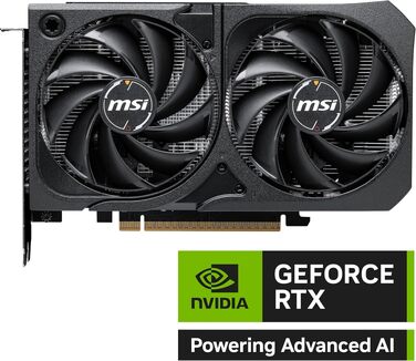 Відеокарта MSI GeForce RTX 5060 Shadow 2X OC 8GB GDDR7, PCIe 5.0, Boost 2535 MHz