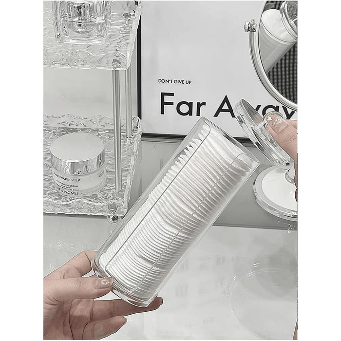 Організатор для косметики MIGUIWOR (3 шт.) - ватний диск, ватяні палички, прозорий