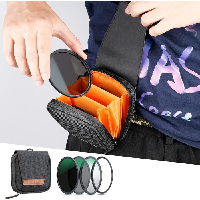 Набір магнітних фільтрів K&F Concept 82mm: MCUV, CPL, ND1000 з адаптером та сумкою (Nano-Xcel)