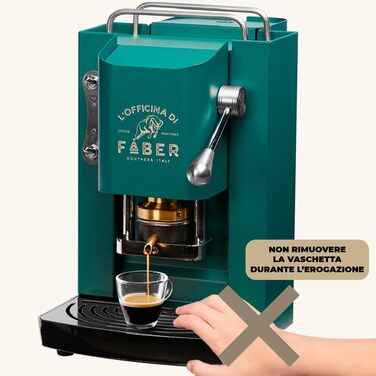 Кавомашина FABER Pro Deluxe | Еспресо на паді 44 мм | Хромоване покриття | Пресована камера з латуні
