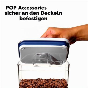 OXO Good Grips Pop Контейнери для зберігання, набір 5 шт, білі, пластик