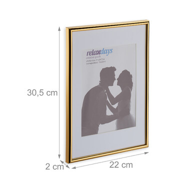 Relaxdays 2-Pack A4 Picture Frames