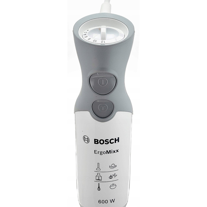 Занурювальний блендер Bosch MSM66120, 600 Вт, білий