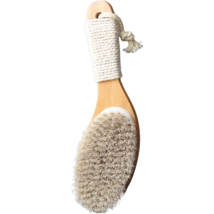 Body brushes for women, back scrubbers for the shower, for men, bath and body brushes made of horsehair, shower brush 9.8 inches