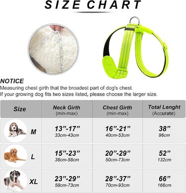 Світлодіодне обіднє повіддя для собак, світловідбиваючий, м'який, регульований, перезаряджуваний (зелений, середній)