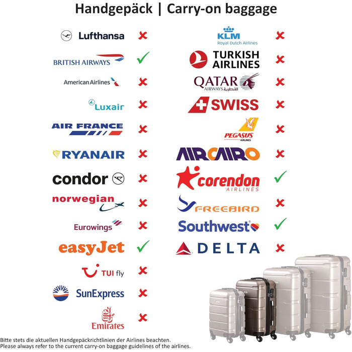 Набір валіз Zelsius 4 шт. чорного кольору | ABS, з кодовим замком, 4 колеса, внутрішній роздільник | Валізний набір 4 шт., Trolley, велика валіза, Luggage Set, ручна валіза чорна 4 шт.