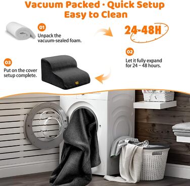 Сходинки для собак Gimars 30D: широкі, міцні, з антиковзким покриттям та знімним чохлом. Ідеально для малих собак до дивану, ліжка, авто. Висота 40 см, 3 сходинки.