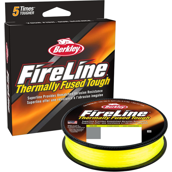 Плетена рибальська волосінь Berkley FireLine Fused Original 8-жильна, кристал, 0,12 мм, 7,2 кг, 300 м – надміцна, зносостійка, для дальніх закидів