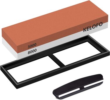 Набір для заточування ножів KELOFO 2-в-1: професійний шліф-камінь 3000/8000