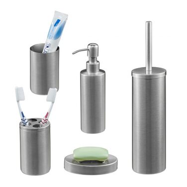Relaxdays 5-Piece Bathroom Set Matte