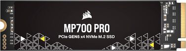 SSD Corsair MP700 PRO 1TB M.2 PCIe Gen5 x4 NVMe 2.0 - Швидкий накопичувач для ігор та професійної роботи