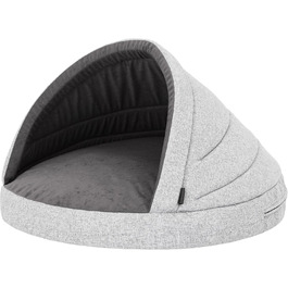 Dog cave dog bed dog sofa dog cushion dog house dog basket dog couch resting place pet bed dog lounger pillow, : 65 x 50 cm (R2, Ash)