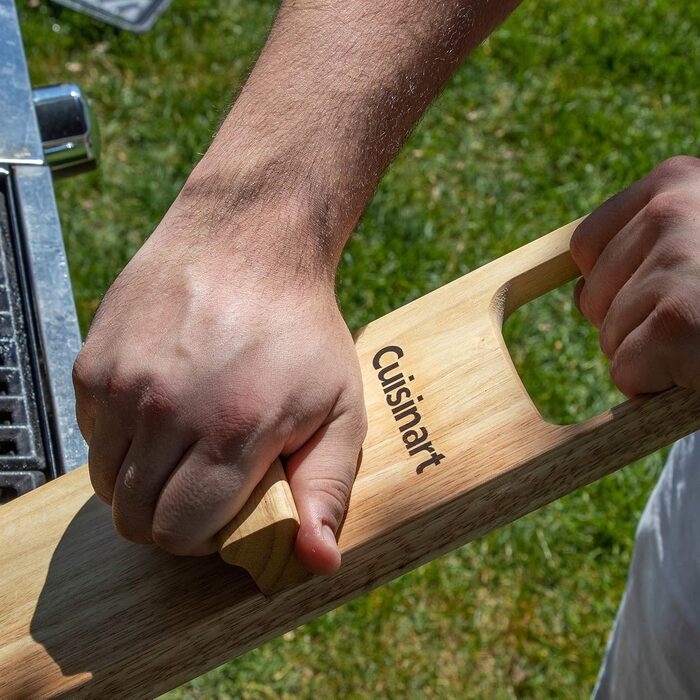 Cuisinart CCB-100 Grill Cleaning Brush with 3 Bristles (BBQ Wood Scraper Grill Cleaning)