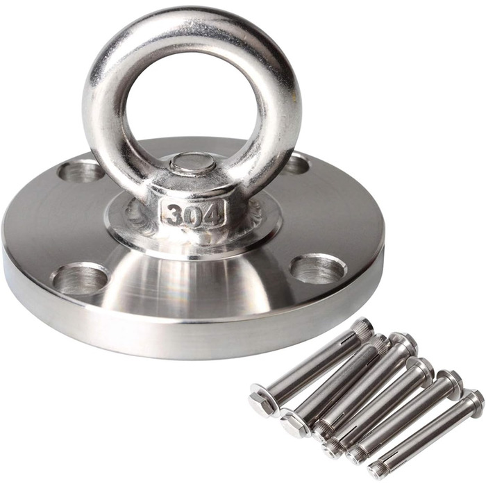 TSSS Heavy-Duty Ceiling Hook for Hammock, 500 kg Load Capacity, 304 Stainless Steel, Fixing Hook, Hanging Chair, Punching Bag Holder with Anchor Bolt